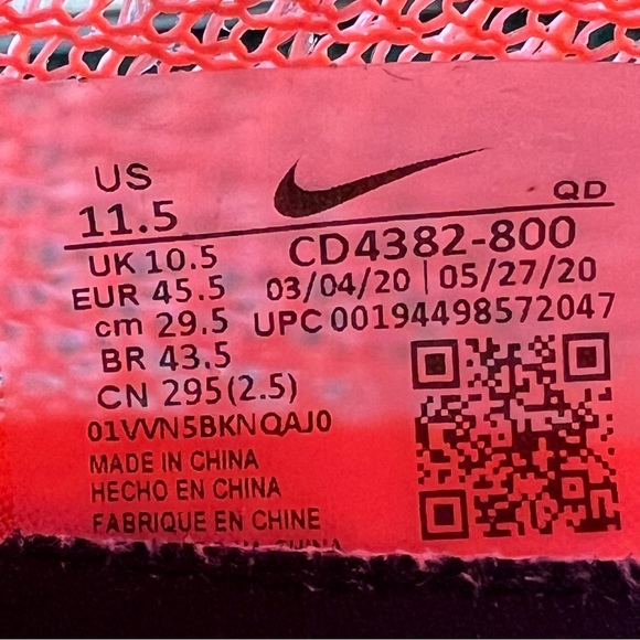 Nike Zoom Superfly Elite 2 Mango Track Spikes - Picture 8 of 8